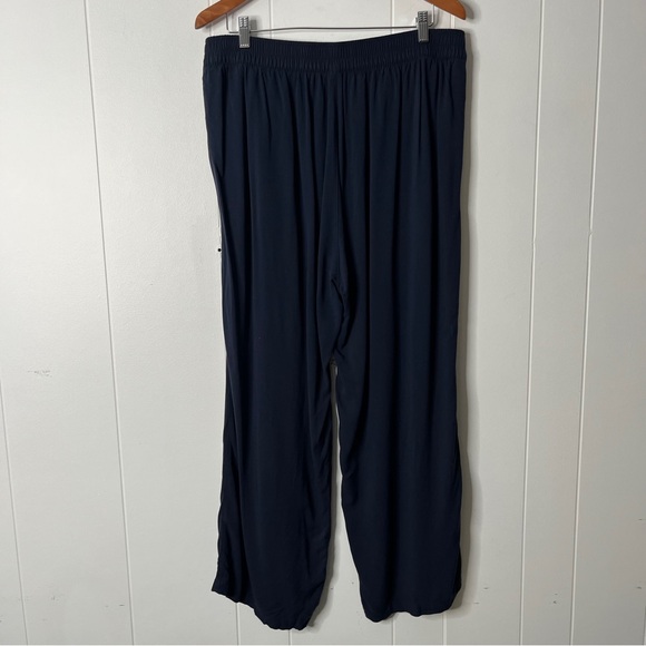 Old Navy High-Rise Playa Wide Leg Pants Comfort Waistband Navy Size XL - Picture 2 of 7